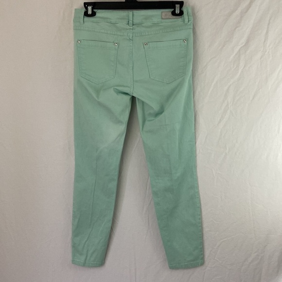 Vintage Baby Phat Light Lime Green Jeans Size 14 - Picture 4 of 9